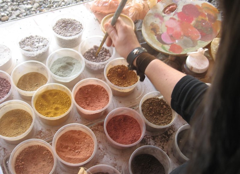 Atelier de tintas de terra